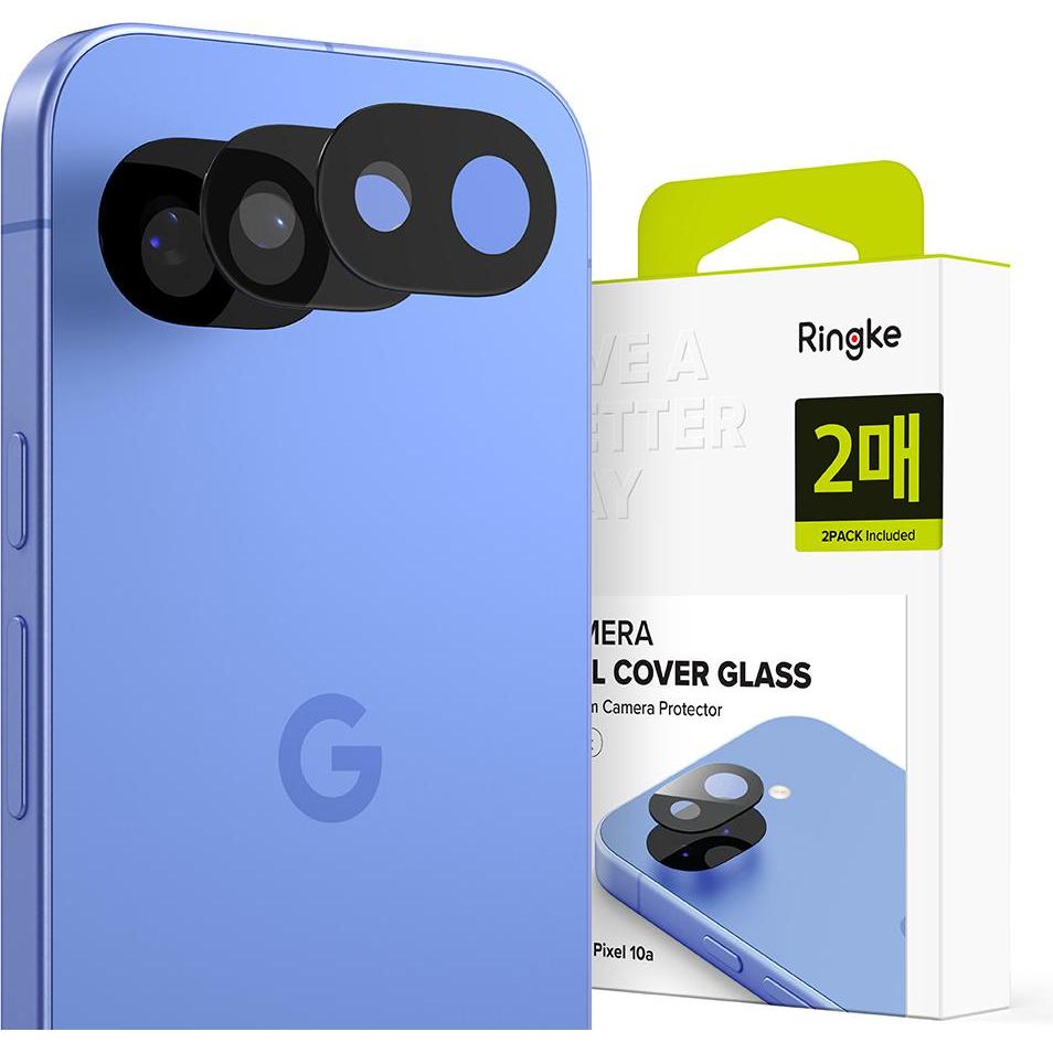 Ringke - Camera Full Cover Glass (2 pack) - Google Pixel 10a - Clear (2 pz., Google Pixel 10a), Pellicola protettiva smartphone, Trasparente
