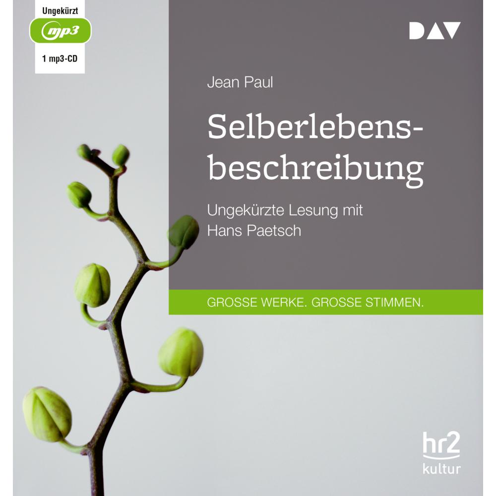 Selberlebensbeschreibung, Hörbücher von Jean Paul, Hans Paetsch