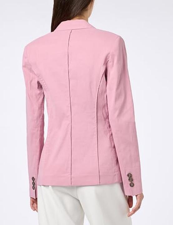 Actual product image Pinko Ghera Linen Jacket with Stretch and Pearl-Look Button (50)