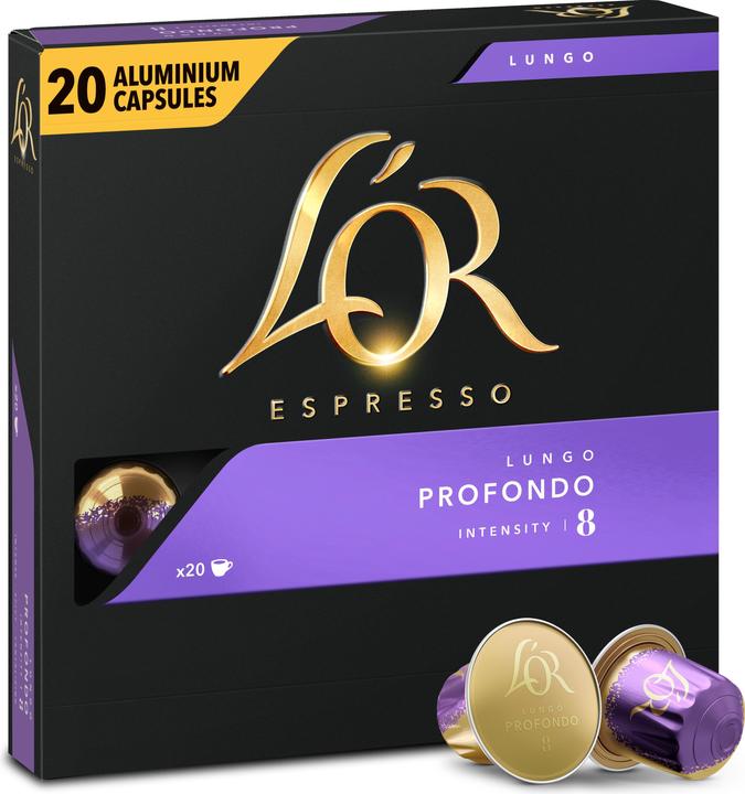 L’OR Espresso Kaffeekapseln Lungo Profondo 20 Stück (20 x Port.)