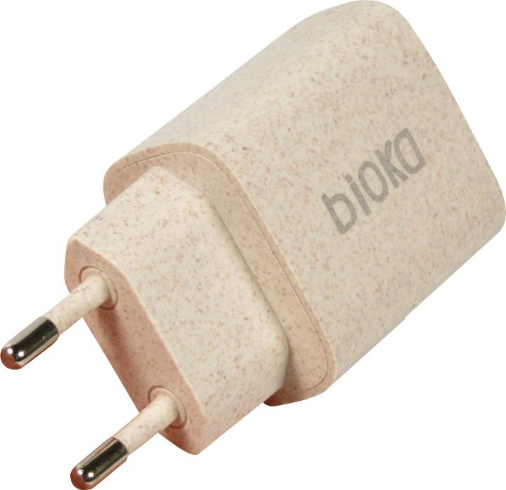 Immagine prodotto Bioka Doppio adattatore 20W Biodegradabile Eco-friendly USB-C Power Delivery (20 W)