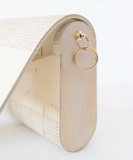 Immagine prodotto False Exklusive Handtasche HOLZ Ivory -RAW