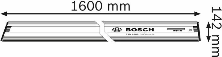 Productafbeelding Bosch Professional Geleiderail FSN 1600 (160 cm)