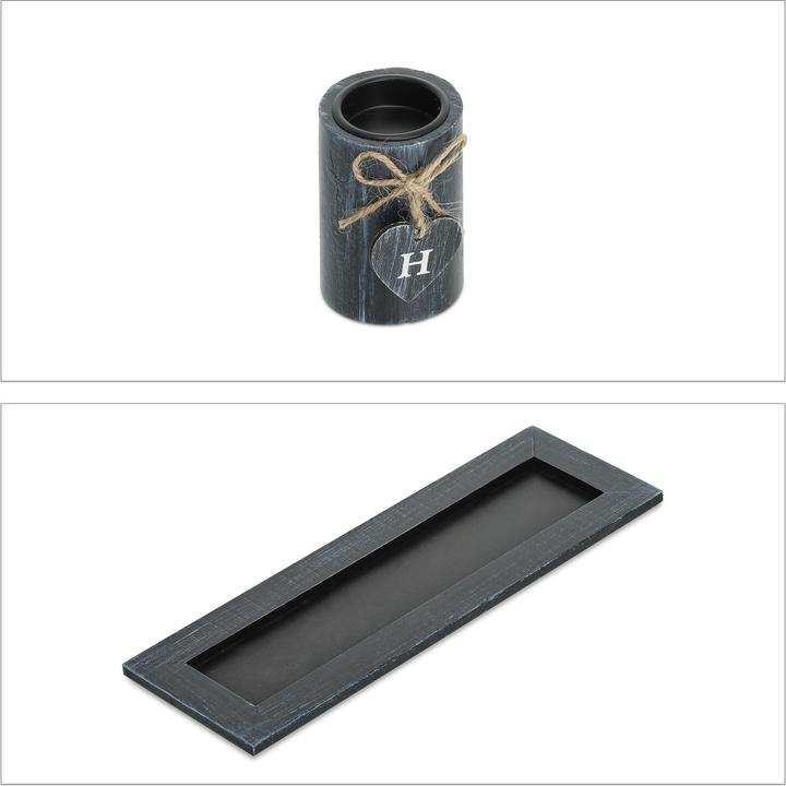 Actual product image Relaxdays Tealight holder (39.5 x 13 x 10.5 cm)