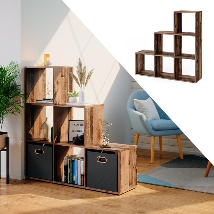 Produktbild Vicco Treppenregal (105 x 108 x 29 cm)