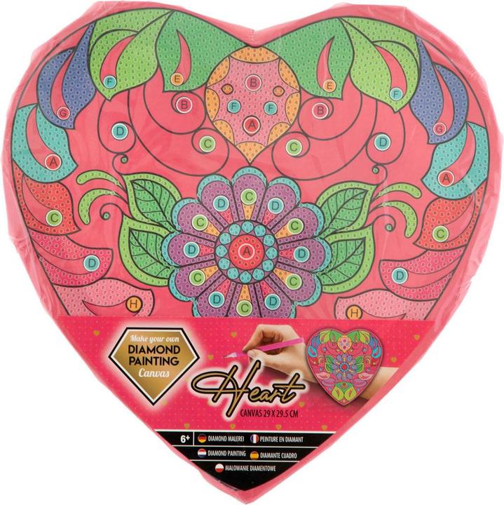 Produktbild Grafix Diamantmalerei-Herz-Leinwand