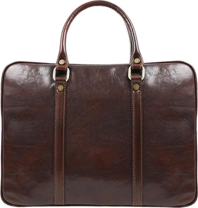 Image du produit Only-Bags.Store Sacoche pour ordinateur portable en cuir marron