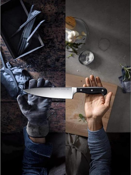 Produktbild WMF Käse- und Kräutermesser SPITZENKLASSE PLUS Schwarz (11 cm)