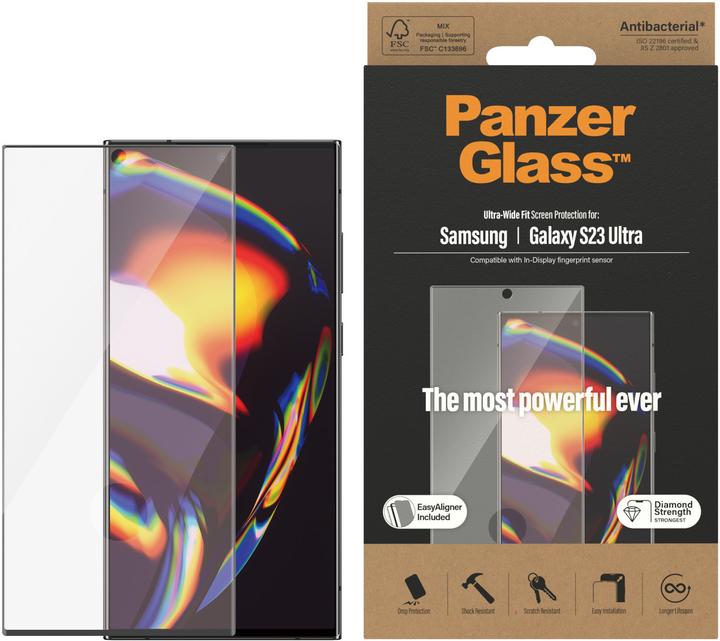 Energy Label PanzerGlass Curved Screen Protector (1 pcs., Samsung Galaxy S23 Ultra)
