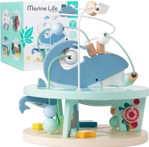 Actual product image Konjac Sponge Wooden motorised spiral underwater world