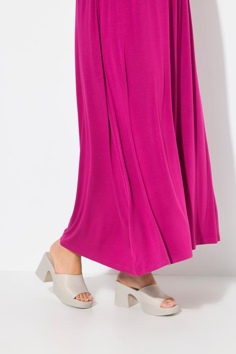 Produktbild Ulla Popken Kleid, A-Linie, gesmokt, Carré-Ausschnitt, Halbarm (60)
