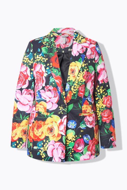 Actual product image Ulla Popken Floral Print Blazer (60)