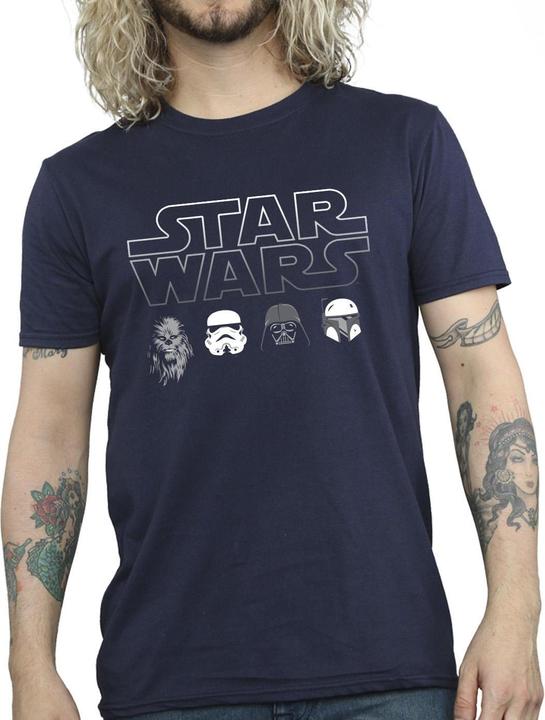 Immagine prodotto Star Wars Character Heads Maglietta Uomo (S)
