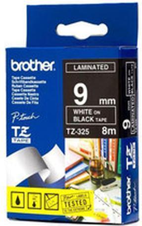 Produktbild Brother TZe-325 (0.90 cm, Schwarz, Weiss)