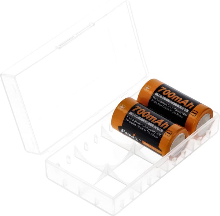 Actual product image XCell Universal 4er Akkuschutzbox für CR123A Akku, CR 16340 oder 2 CR 18650 Akku, Batterien