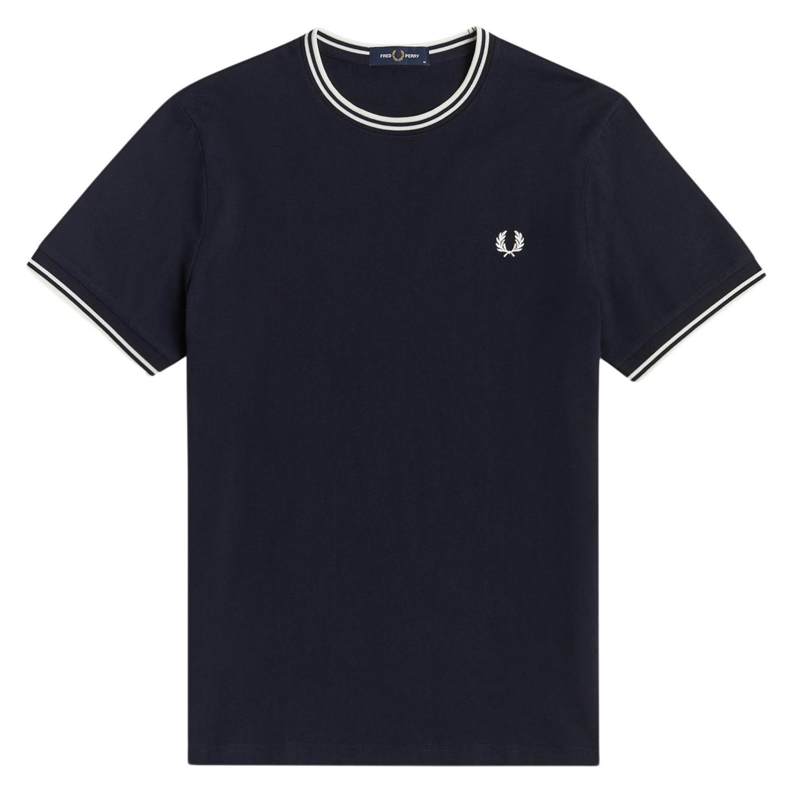 Fred Perry, Herren, Shirts, T-Shirt, Blau, (M)