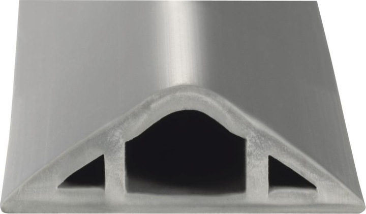 Actual product image Hama Flexible cable duct, self-adhesive, semicircular, 180 x 3 x 1 cm, PVC, grey (Duct, 180 cm)