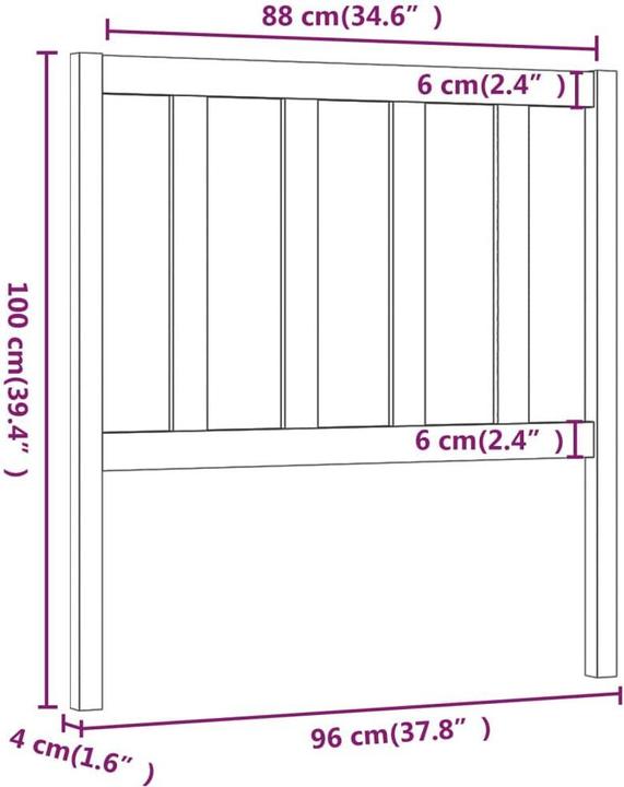 Actual product image VidaXL Lynsay (96 x 4 x 100 cm)