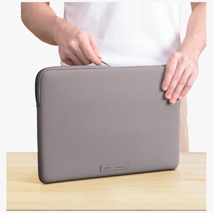 Actual product image Uniq Laptop Sleeve Cyprus Ridge Edition 14" waterproof neoprene grey (14")