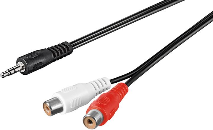 Actual product image Goobay Audio cable adapter 3.5 mm, male to stereo cinch female (1.50 m)