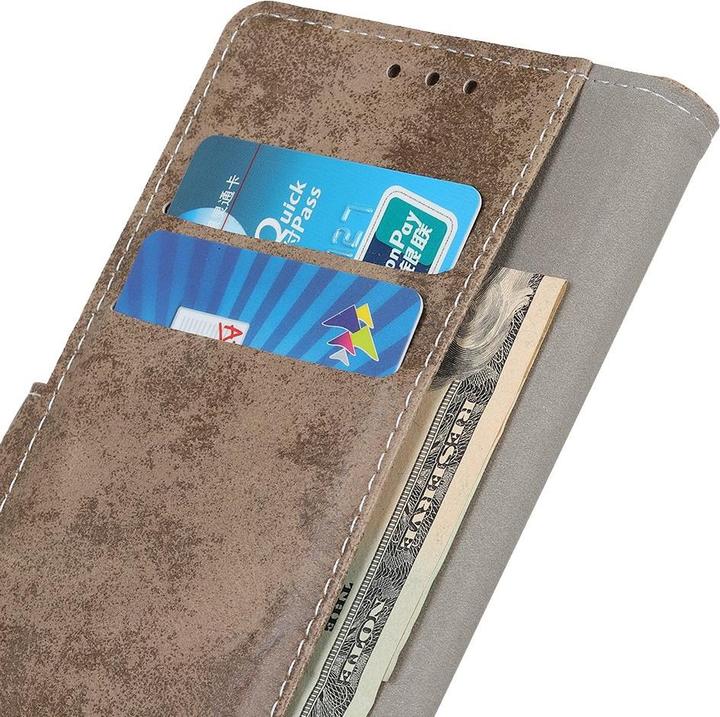Produktbild Cover-Discount Nokia 5.4 - Vintage Etui Wildleder Optik khaki (Nokia 5.4)