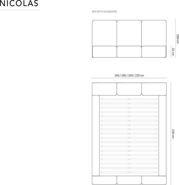 Produktbild Cosmopolitan Design Nicolas (180 x 200 cm)