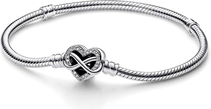 Pandora Unendlichkeits-Herzverschluss (17 cm, Sterling Silber 925)