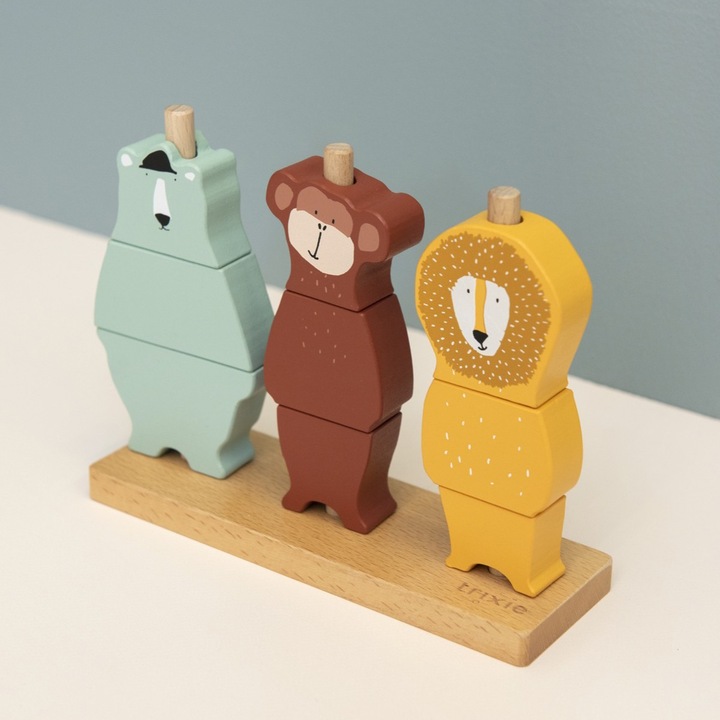 Image du produit Trixie Baby Puzzle à empiler en bois Animaux