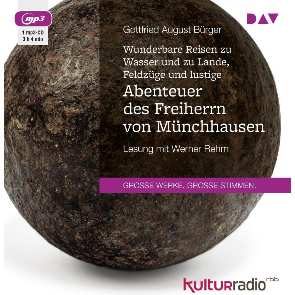 Thumbnail - Wunderbare Reisen zu Wasser und zu Lande, Feldzüge und lustige Abenteuer des Freiherrn von, Hörbücher von Gottfried Augu...
