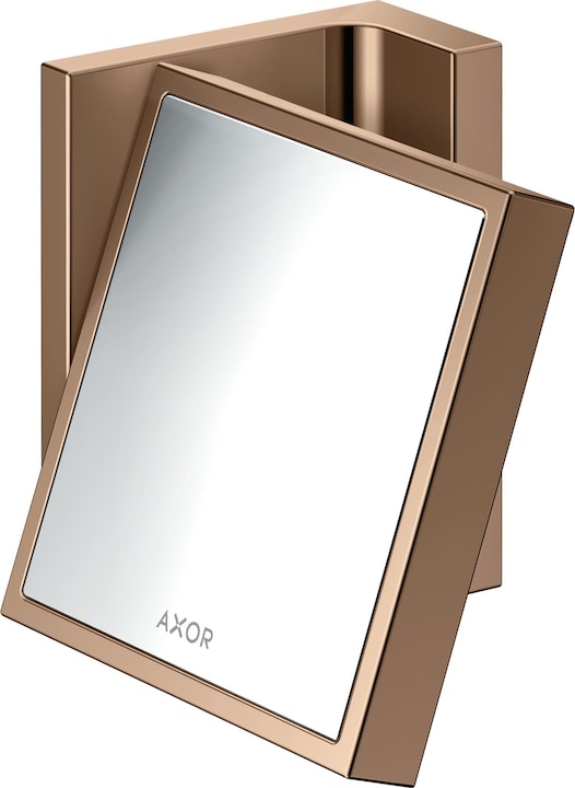 Produktbild hansgrohe AXOR Universal Rectangular Rasierspiegel, Vergrösserung 1,7-fach, neigbar, Rahmen Metall