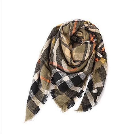 Produktbild Only-Bags.Store schal dicker Strickschal kariertes Halstuch Schal Poncho