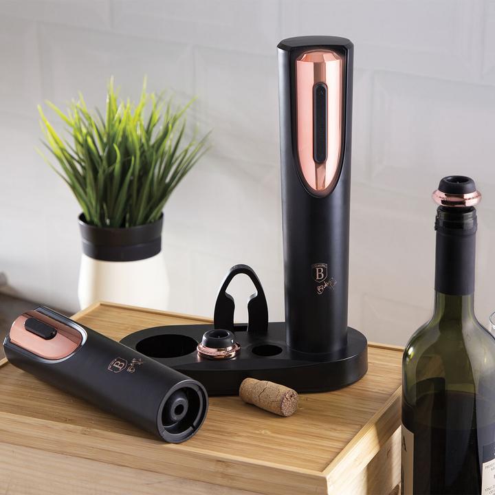 Actual product image BerlingerHaus elektrischer Weinöffner Black Rose Collection (Electric corkscrew)