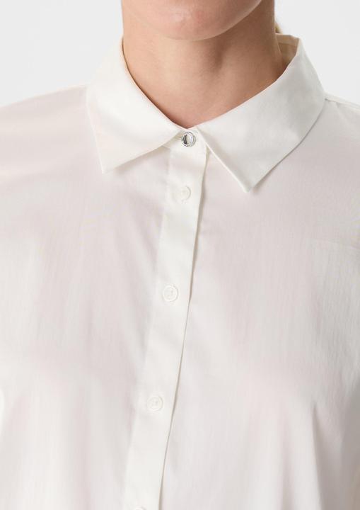 Actual product image Comma Bluse Bluse aus Baumwollsatin mit überschnittenen Schultern (46)