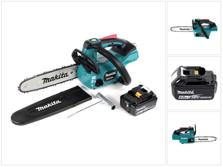 Actual product image Makita DUC 254 G1 Battery chainsaw 18 V 25 cm Brushless + 1x battery 6.0 Ah - without charger (Battery chain saw)