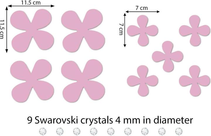 Actual product image Walplus flowers (85.5 x 85.5 cm)