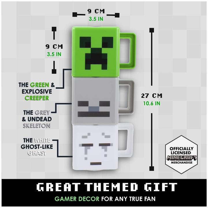 Immagine prodotto Paladone Products MINECRAFT - 3 Mug Empilable (3 x)