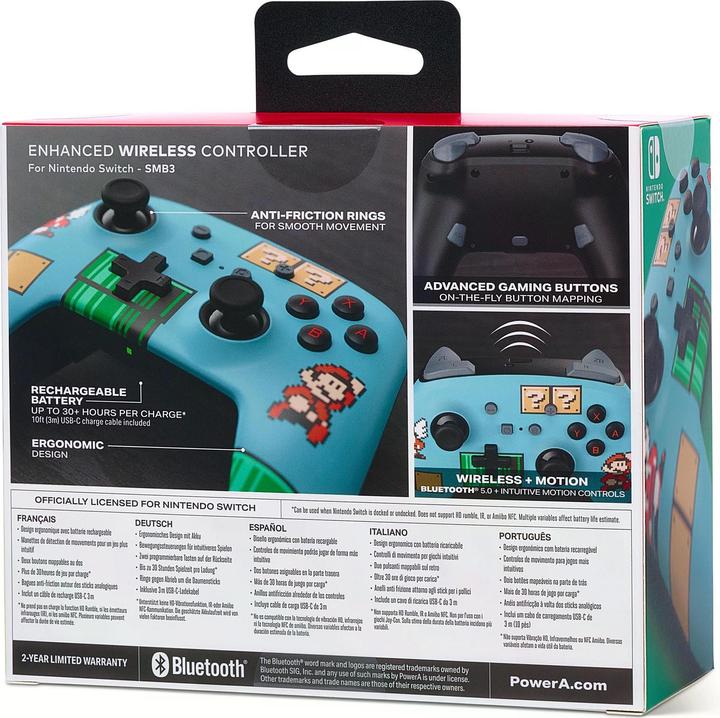 Produktbild PowerA Power A Wireless Controller Super Mario Bros 3 (Switch OLED, Switch Lite, Switch)