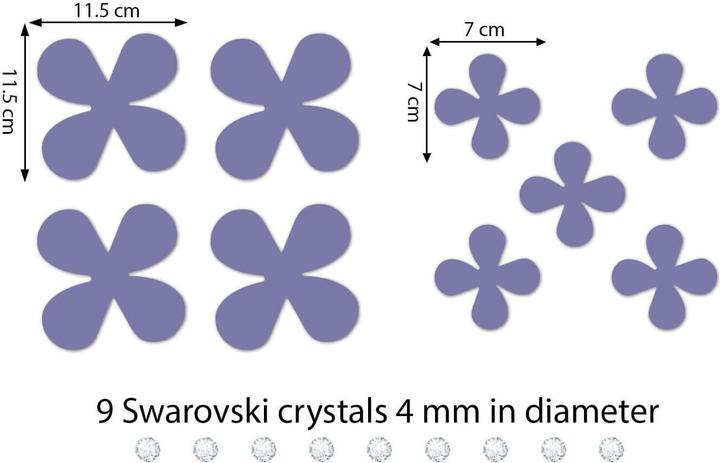 Actual product image Walplus flowers (85.5 x 85.5 cm)