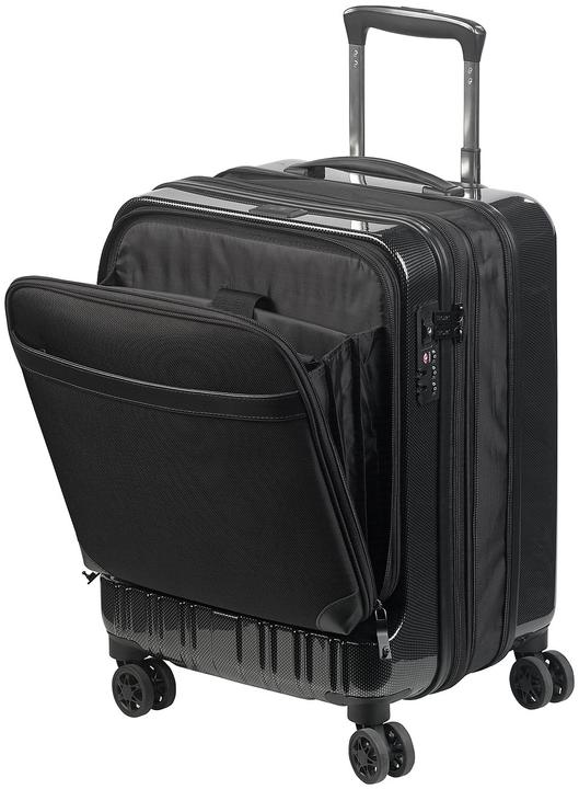 Produktbild Xcase Handgepäck-Trolley mit Dehnfalte & Powerbank-Anschluss (34 l, Handgepäck (bis 50l))