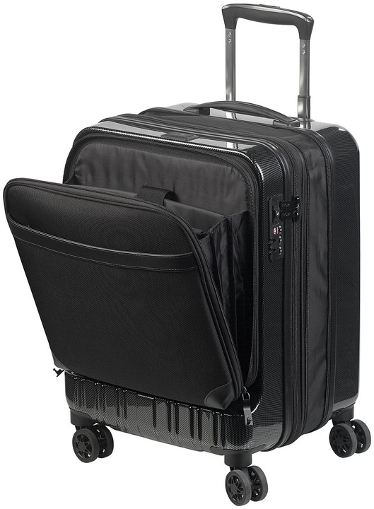 Produktbild Xcase Handgepäck-Trolley mit Dehnfalte & Powerbank-Anschluss (34 l, Handgepäck (bis 50l))