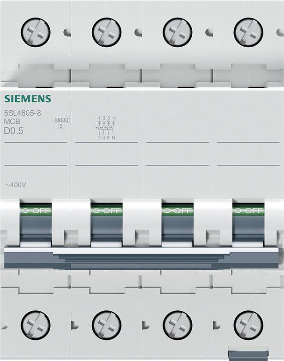 Immagine prodotto Siemens Interruttore UC D 0,5A 3+N 5SL4605-8