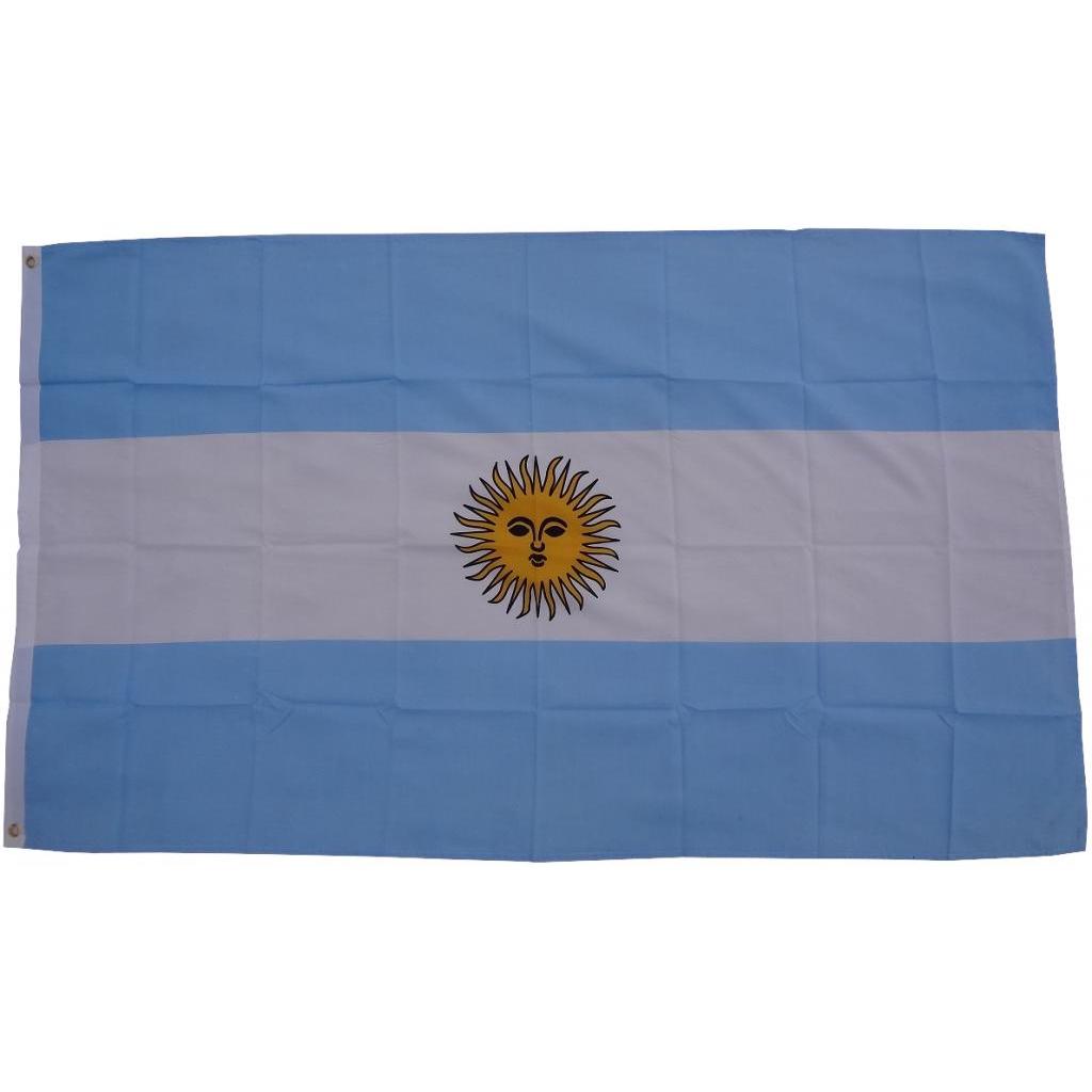 trends4cents, Fahne, XXL Flagge Argentinien 250 x 150 cm Fahne mit 3 Ösen 100g/m² Stoffgewicht Hissflagge