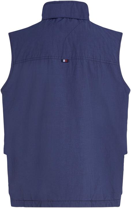 Actual product image Tommy Hilfiger Iconic Timeless Woven Vest with Three Flap Pockets and Water-Repellent Comfort (L)