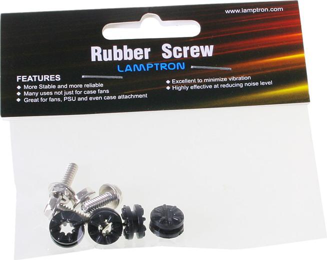 Actual product image Lamptron HDD Rubber Screws PRO - pure black