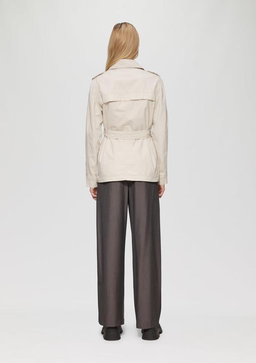 Immagine prodotto S.Oliver Outdoor-Jacke Kurzer Trenchcoat aus Baumwolle mit Gürtel