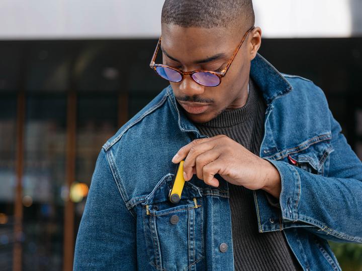 Immagine prodotto Orbitkey Organizzatore ibrido per chiavi in pelle - Giallo solare