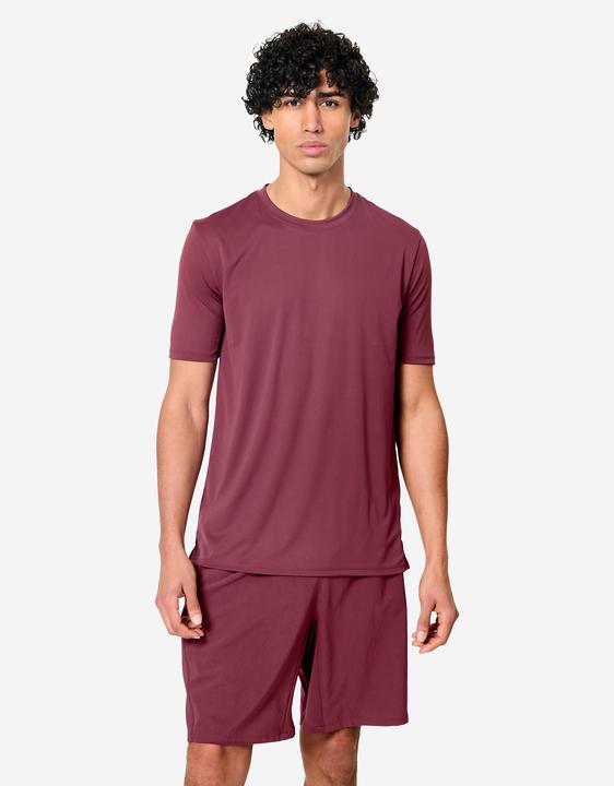 Actual product image Domyos T-Shirt Herren atmungsaktiv Rundhalsausschnitt - bordeaux (XXL)
