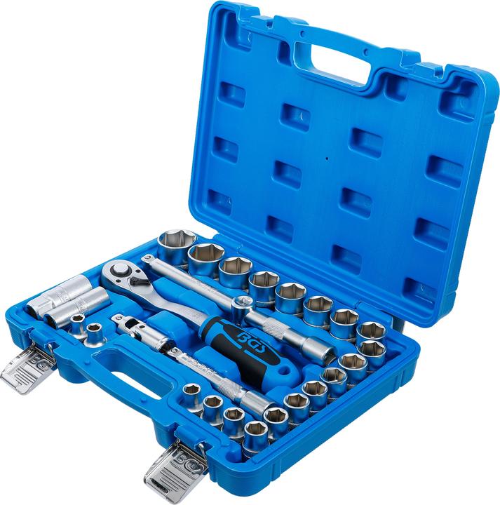 Produktbild BGS Steckschlüssel-Satz Antrieb 12,5 mm (1/2") SW 8 - 32 mm 27-tlg. (12.5 mm)