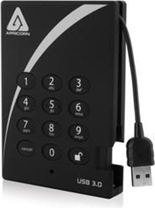 Immagine prodotto Apricorn Aegis Padlock Fortress - disco rigido - criptato - 1 TB - esterno (portatile) (1 TB)