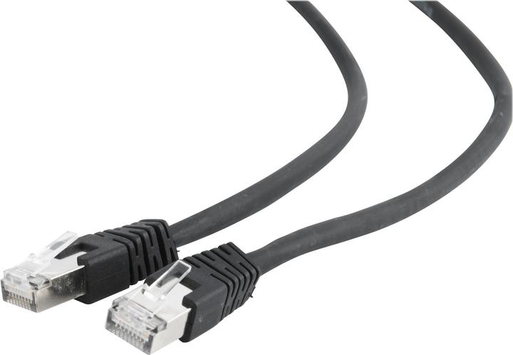 Actual product image Gembird RJ45 - RJ45 SFTP LSZH kat.6A 5m czarny (S/FTP, CAT6a, 5 m)